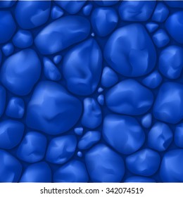Seamless texture blue stone for game interface