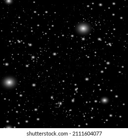 seamless texture of blurred snow on a black background. vector winter background