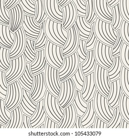 seamless texture of braids. stylish endless background