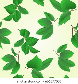 Seamless texture branches with leaves of roses vintage   set second vector illustration hand draw