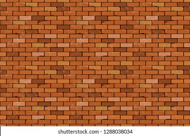 Seamless texture of brick. Vector illustration