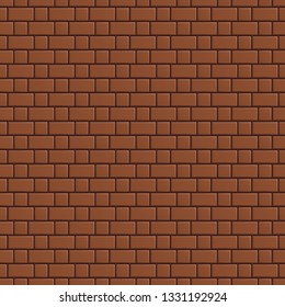 Seamless texture. Вrown brick wall.