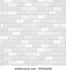 Seamless texture. Brick white wall. Vector illustration.