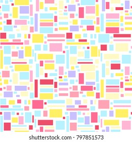 Seamless texture. Bright multicolored  pattern. Geometric background. Abstract wallpaper of the surface. Print for polygraphy, posters, t-shirts and textiles. Doodle for design. Greeting cards