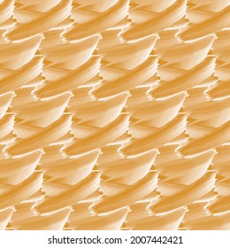 Seamless texture brown wave brush stamp. Illustration art design. Vector EPS10.