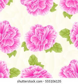 Seamless texture Camellia Japonica pink flower polygons on a polygons background vector illustration