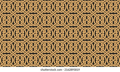 Seamless texture celtic style. Original ethnic ornament. Geometric design