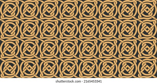 Seamless texture celtic style. Original ethnic ornament. Geometric design