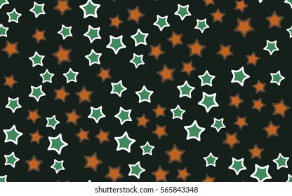 Seamless texture of chaotic star. Fashion camouflage.