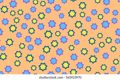 Seamless texture of chaotic star. Fashion camouflage.