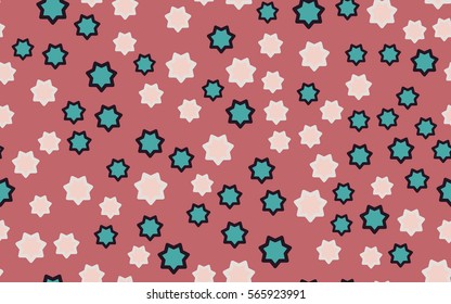 Seamless texture of chaotic star. Fashion camouflage.
