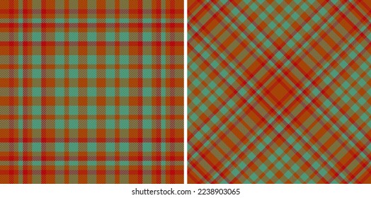 Comprobación de textura sin inconvenientes. Fondo de tela textil. Pintar tartán de patrones vectoriales en conjunto.