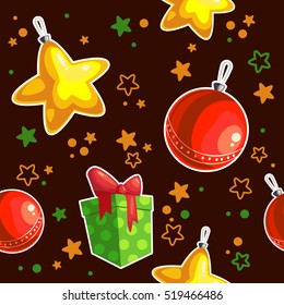 Seamless texture Christmas