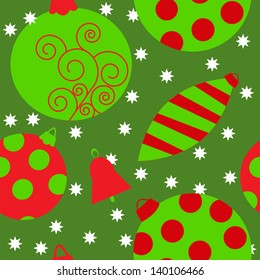 Seamless texture with a Christmas toys