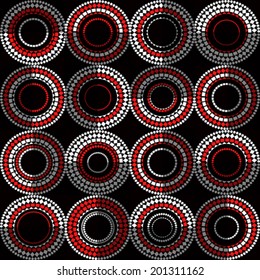 Seamless texture with circle