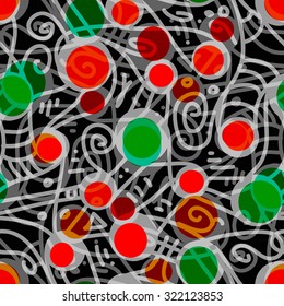 Seamless texture with circles. Abstract background