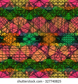 Seamless texture with circles. Abstract background