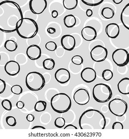 Seamless texture with circles and bubbles. Great textures for your design.