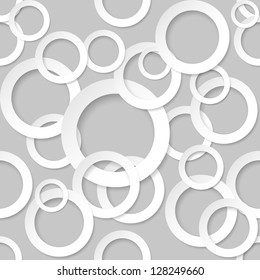 Seamless texture circles. Illustration for design on grey background.