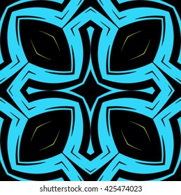 seamless texture with circles, stripes and oranges, abstract pattern, vector art illustration
