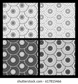 Seamless texture with circular abstraction. Ethnic repetition pattern. Repeated texture. It can be used as wallpaper, printing, wrapping, fabric or background for your blog.