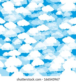 seamless texture with clouds of different transparency. Basis for your design