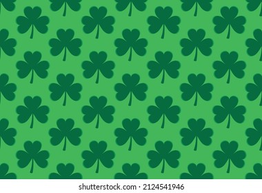 Seamless texture with clover. 
 St.Patrick 's Day 