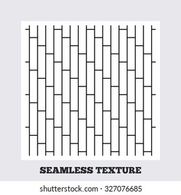 Seamless texture. Cobbles grid texture. Stripped geometric seamless pattern. Modern repeating stylish texture. Flat pattern on white background. Vector