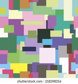 Seamless texture with color squares in the form of a mosaic