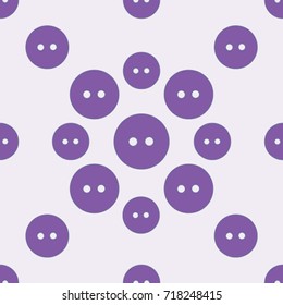 Seamless texture. Colored buttons on a lavender background