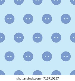 Seamless texture. Colored buttons on a blue background