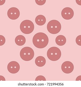 Seamless texture. Colored buttons on a pink background