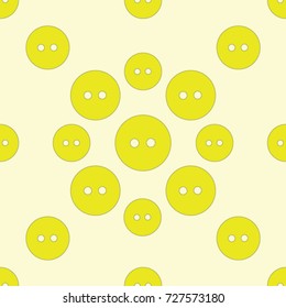Seamless texture. Colored buttons on a white background