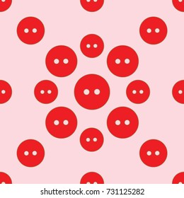 Seamless texture. Colored buttons on a pink background