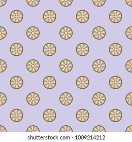 Seamless texture with colored circle pattern for background.