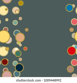 Seamless texture with colored circle pattern for background.
