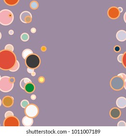 Seamless texture with colored circle pattern for background.