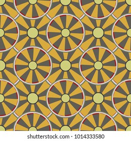 Seamless texture with colored circle pattern for background.