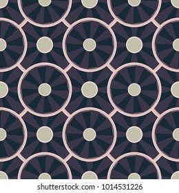 Seamless texture with colored circle pattern for background.