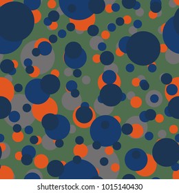 Seamless texture with colored circle pattern for background.