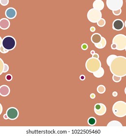 Seamless texture with colored circle pattern for background.
