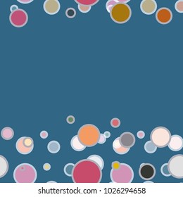 Seamless texture with colored circle pattern for background.