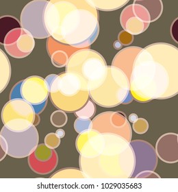 Seamless texture with colored circle pattern for background.