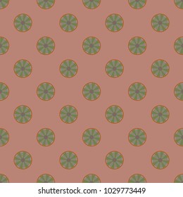 Seamless texture with colored circle pattern for background.