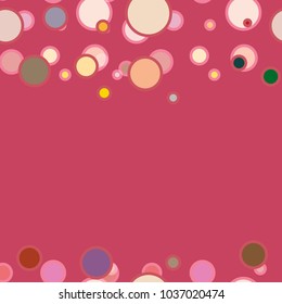 Seamless texture with colored circle pattern for background.