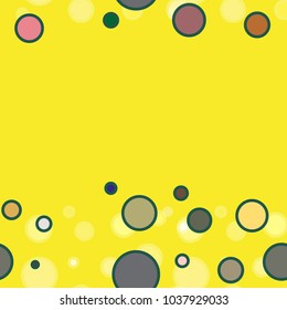 Seamless texture with colored circle pattern for background.