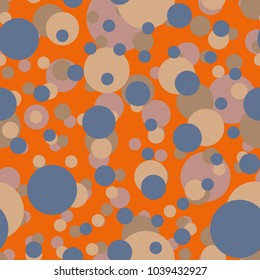 Seamless texture with colored circle pattern for background.