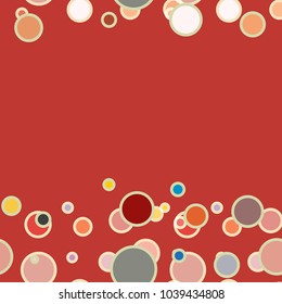 Seamless texture with colored circle pattern for background.