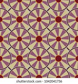 Seamless texture with colored circle pattern for background.