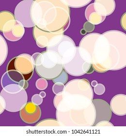 Seamless texture with colored circle pattern for background.